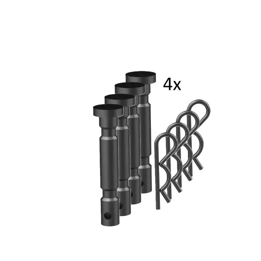 Scherbolzen und Vorstecker (je 4 Stk.)